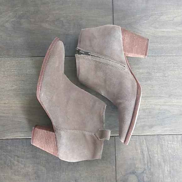 MADEWELL TAN SUEDE BOHO ANKLE BOOTS WOMANS 9.5. - Picture 2 of 6